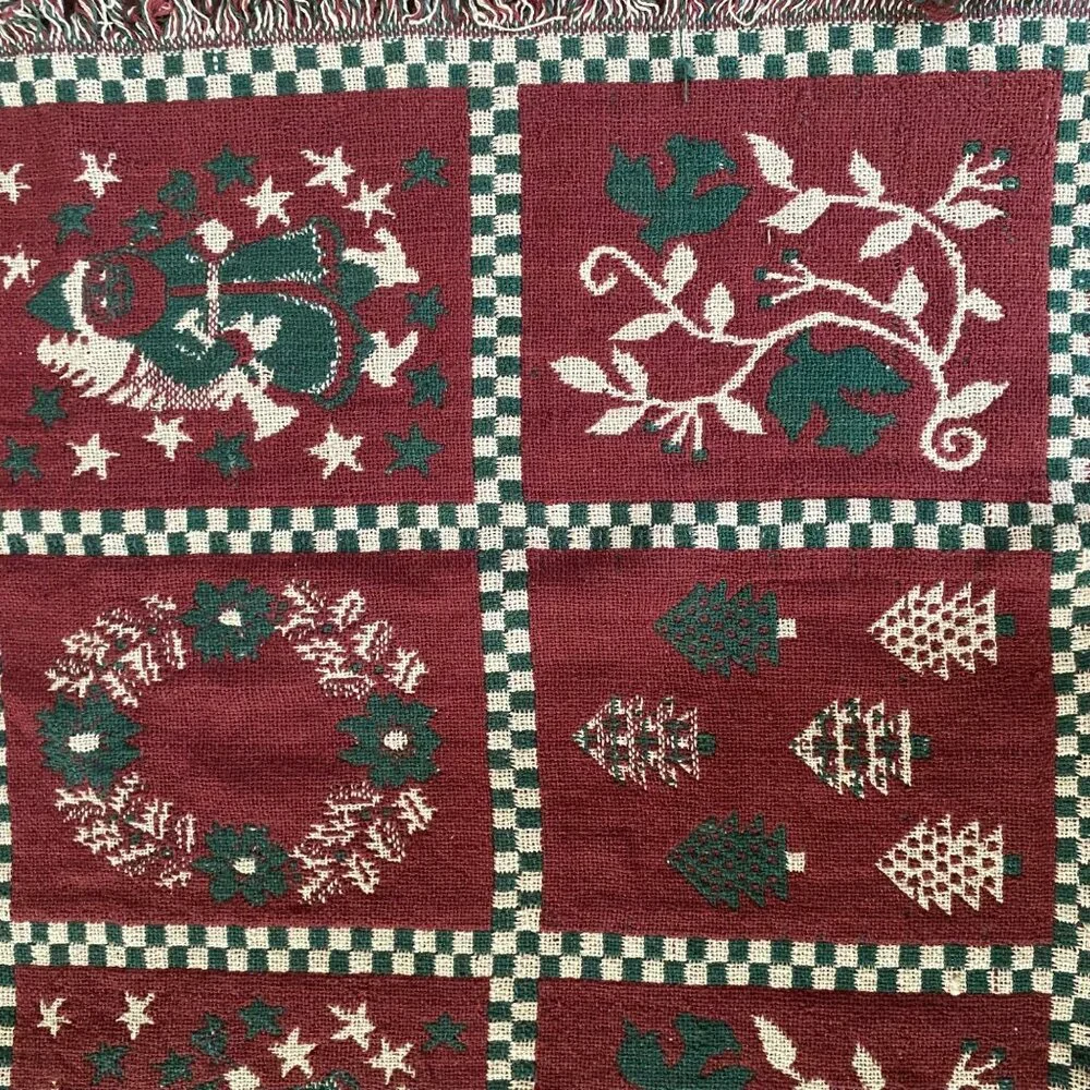 Holiday Cotton Throw Blanket 50